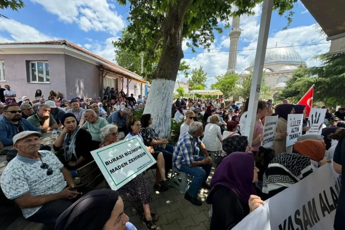 İnegöl'de Altın Madeni Protestosu: Siyanürlü altına hayır