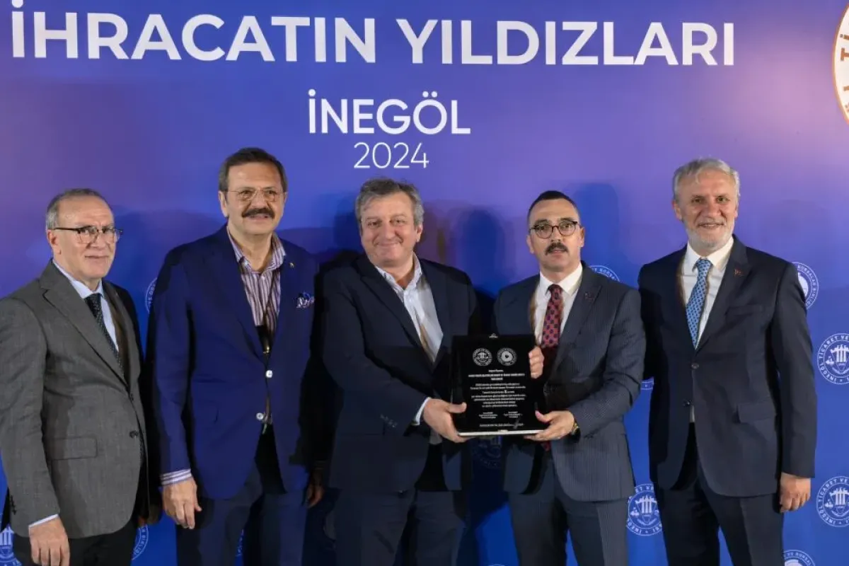 İnegöl'de ihracatın yıldızları ödüllerini aldı