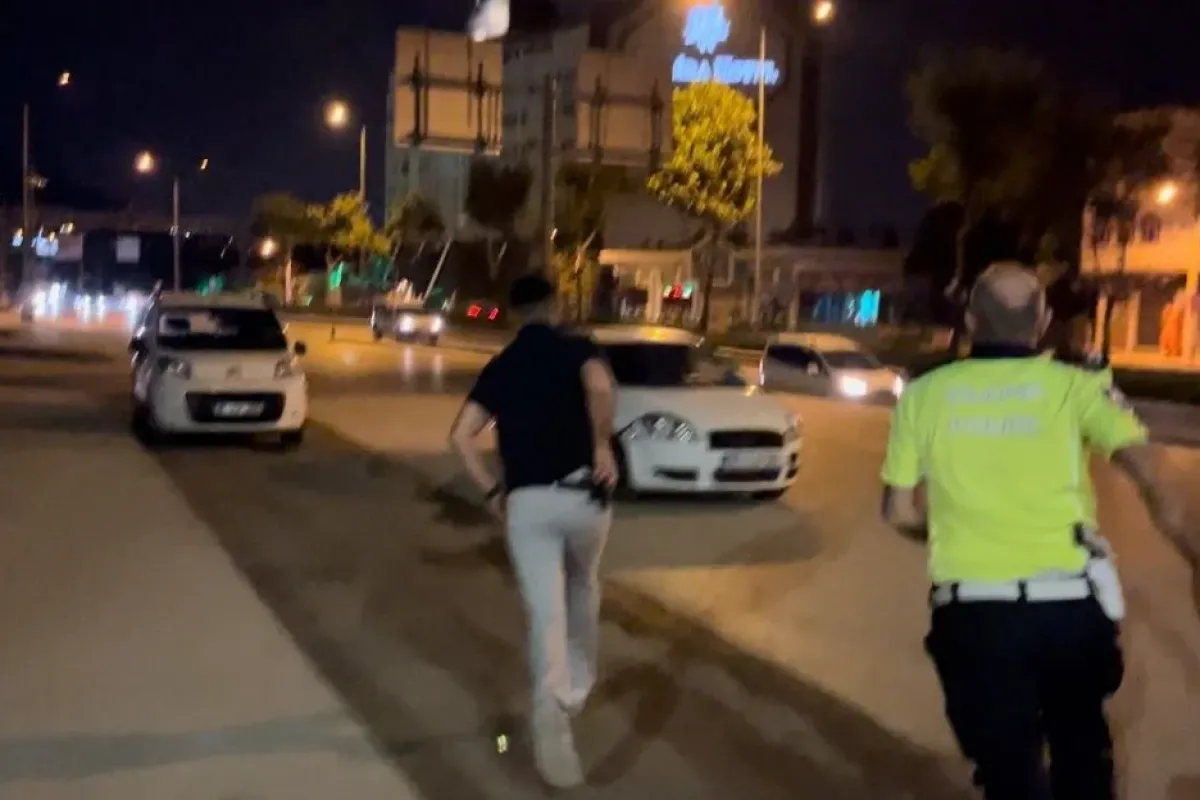 Uygulamayı görünce geri vitese takıp kaçtı, yakalanınca Araba istop etti dedi