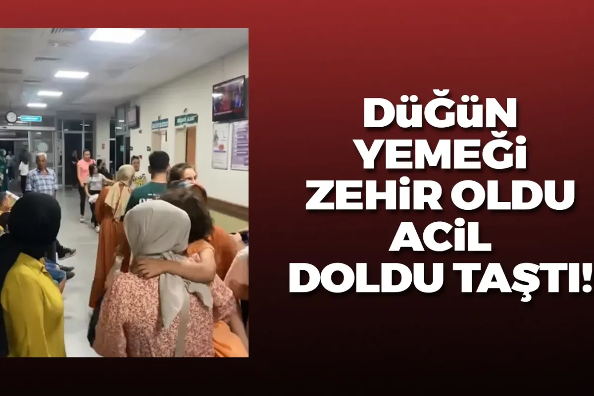 Düğün yemeği zehir oldu: Hastane acili doldu taştı