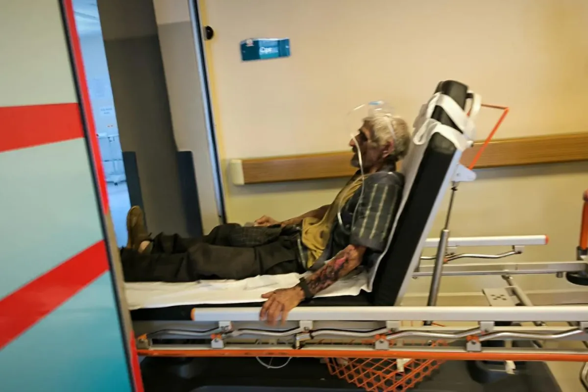İnegöl'de yaşlı adam az daha canından oluyordu!