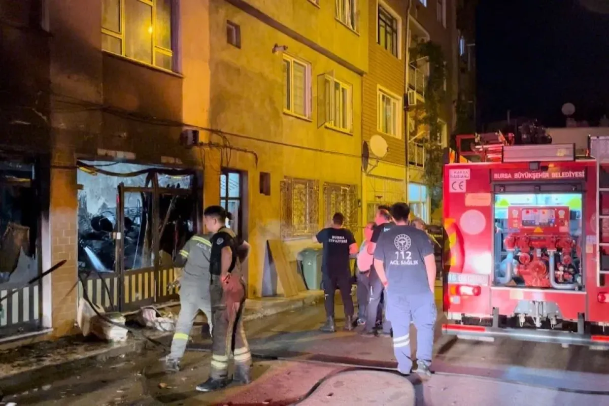 4 katlı binadakiler korku dolu anlar yaşadı
