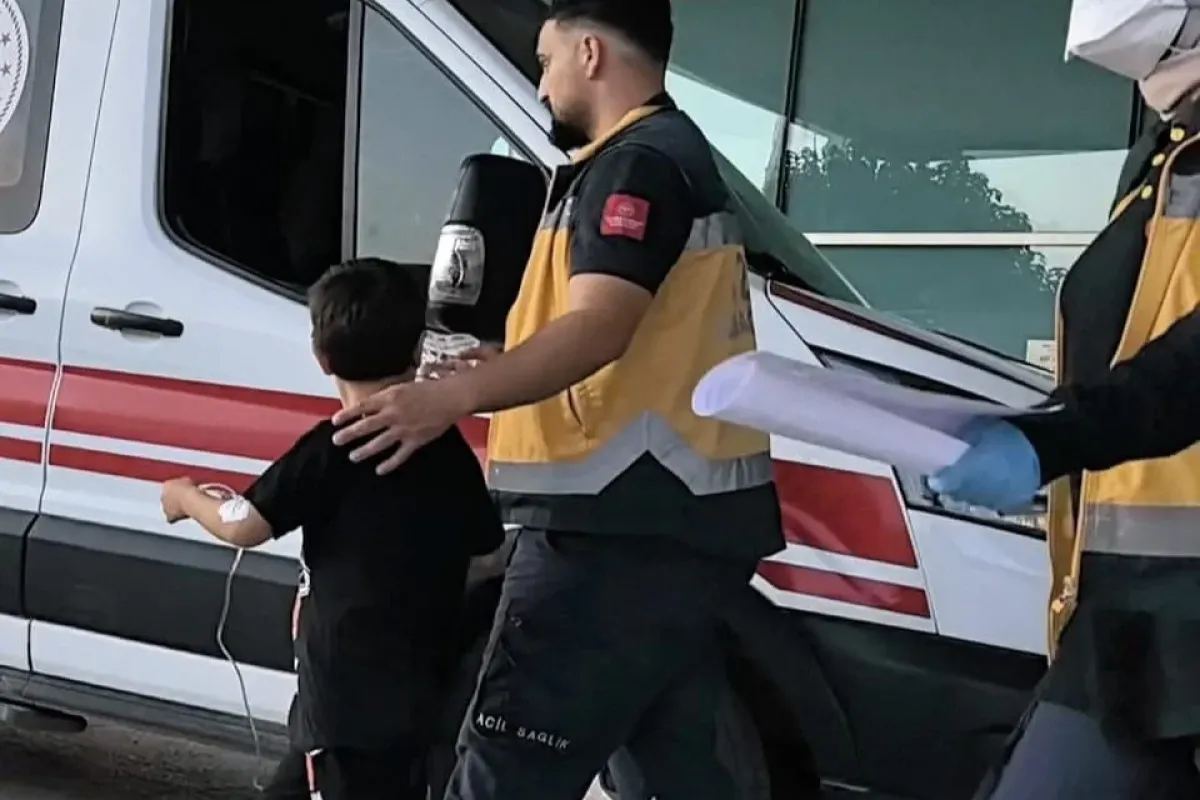 İnegölde tineri su sanan çocuk hastanelik oldu