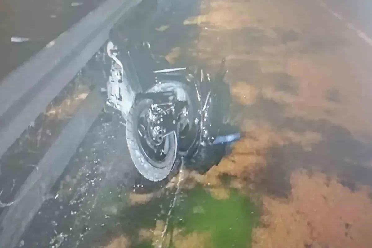 Motosiklet kazasında feci şekilde can verdi!
