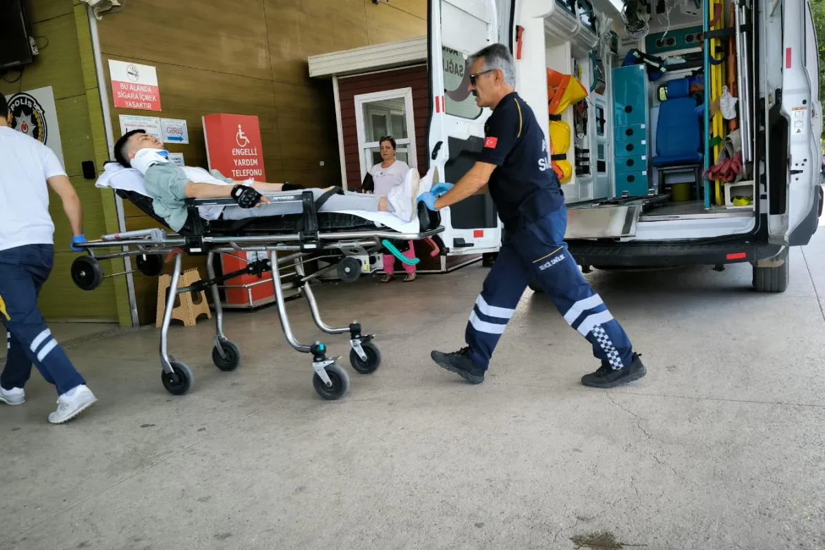 İnegöl'de 1'i çocuk 2 kişi hastanelik oldu