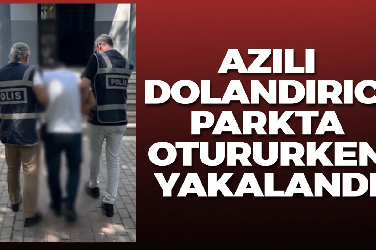 Azılı dolandırıcı, parkta otururken yakalandı