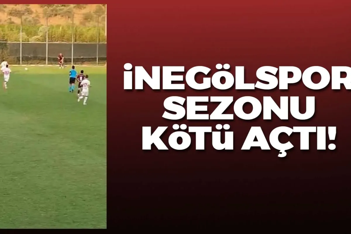 İnegölspor sezonu kötü açtı!