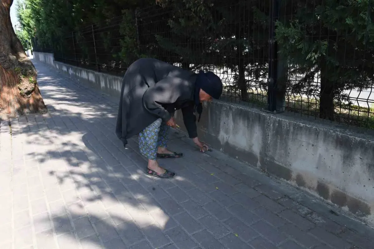 82 yaşındaki Nefise teyzeden örnek hareket