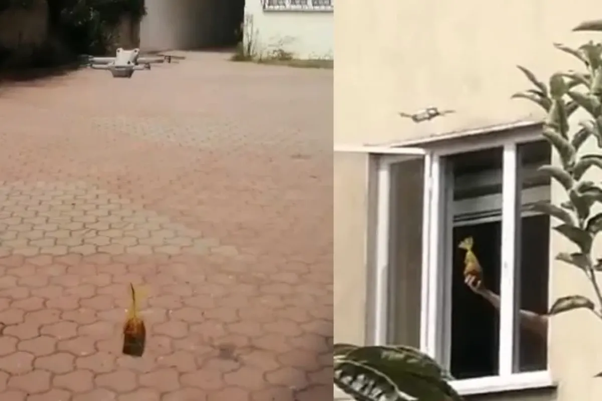 Doğum Günü Hediyesi Havadan Geldi
