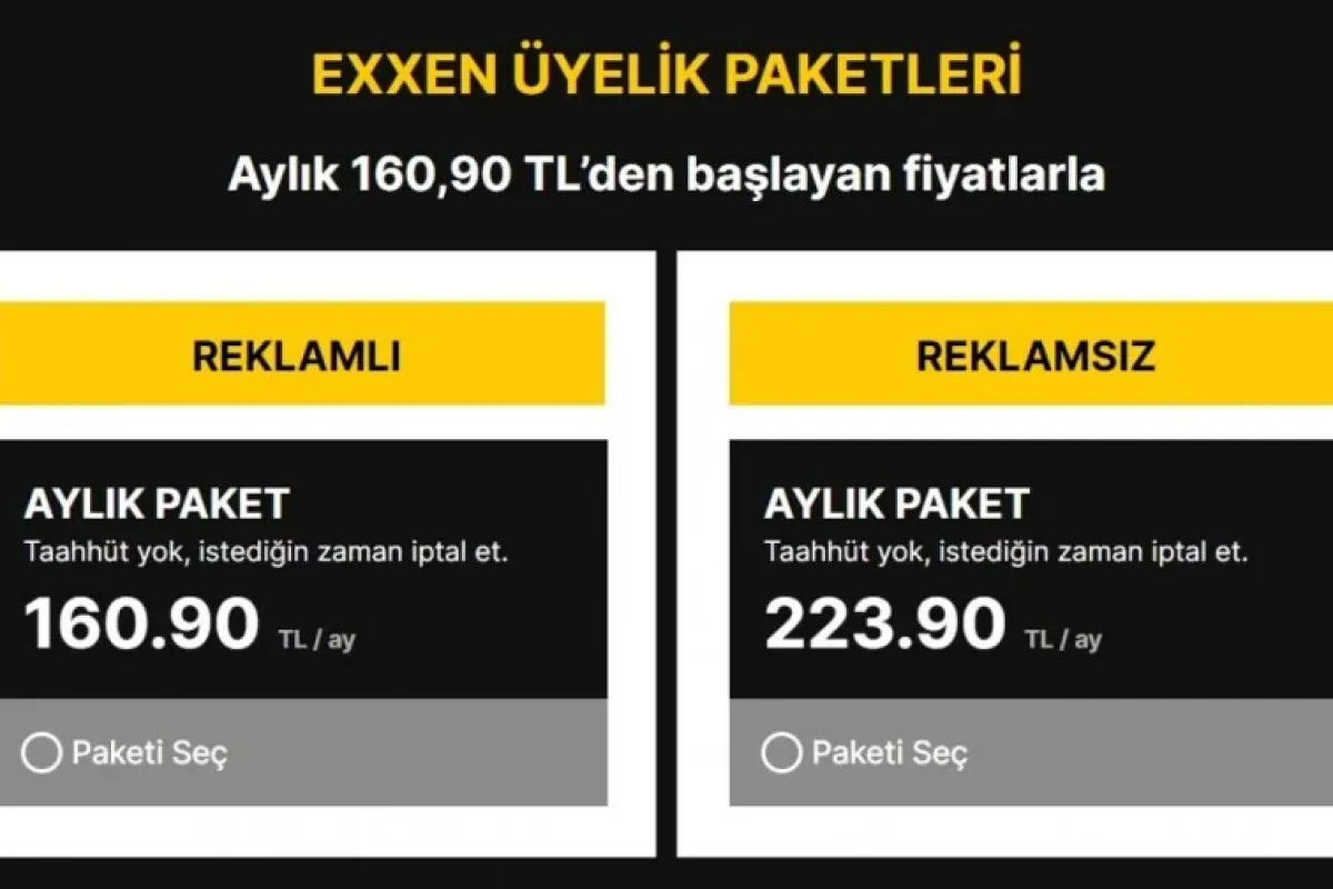 Bir zam haberide Exxen'den geldi!