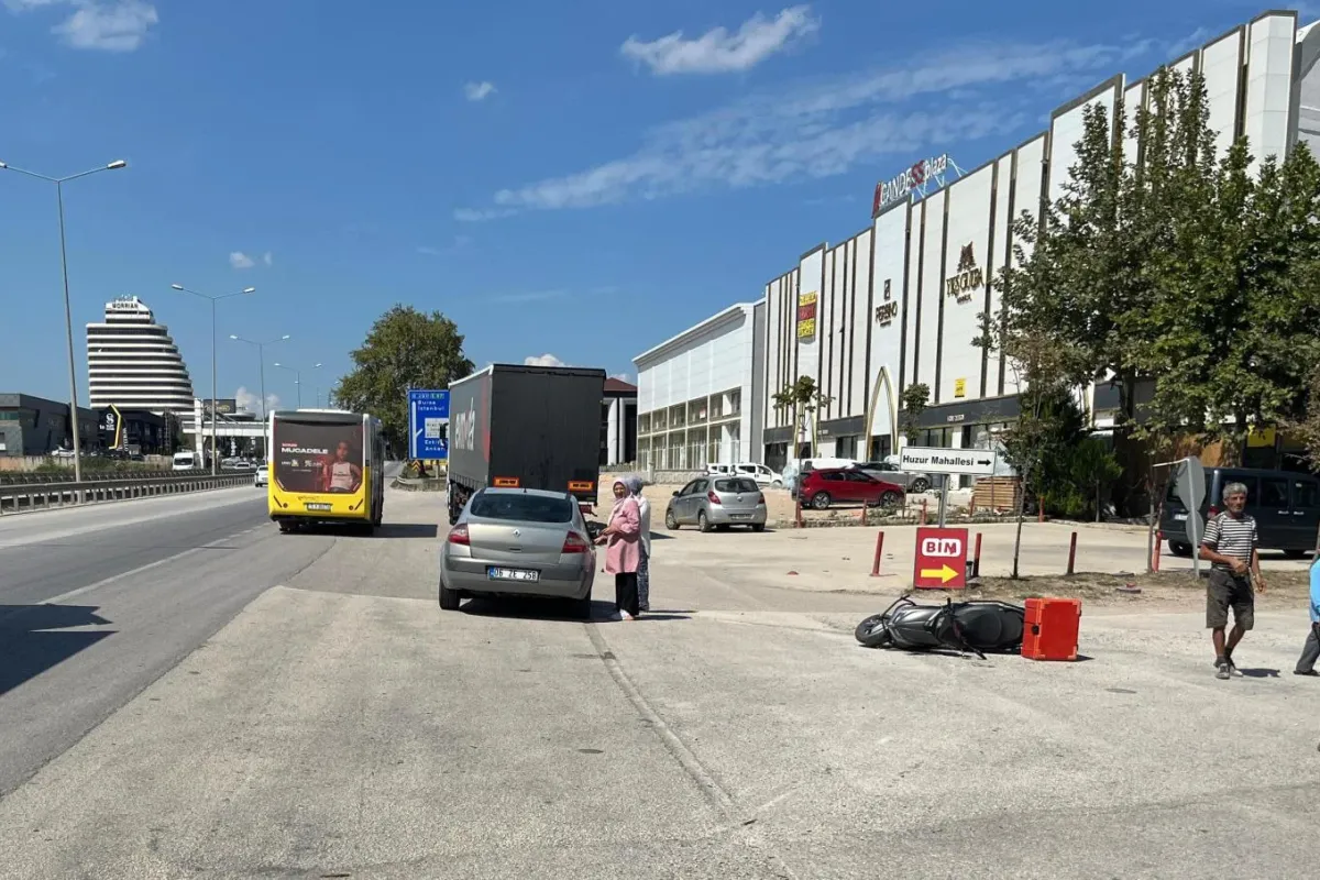 İnegöl'de talihsiz kurye ölümden döndü!
