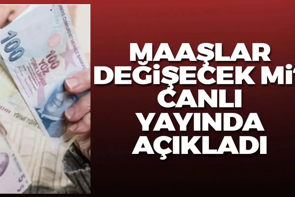 Maaşlar değişecek mi? Canlı yayında açıkladı