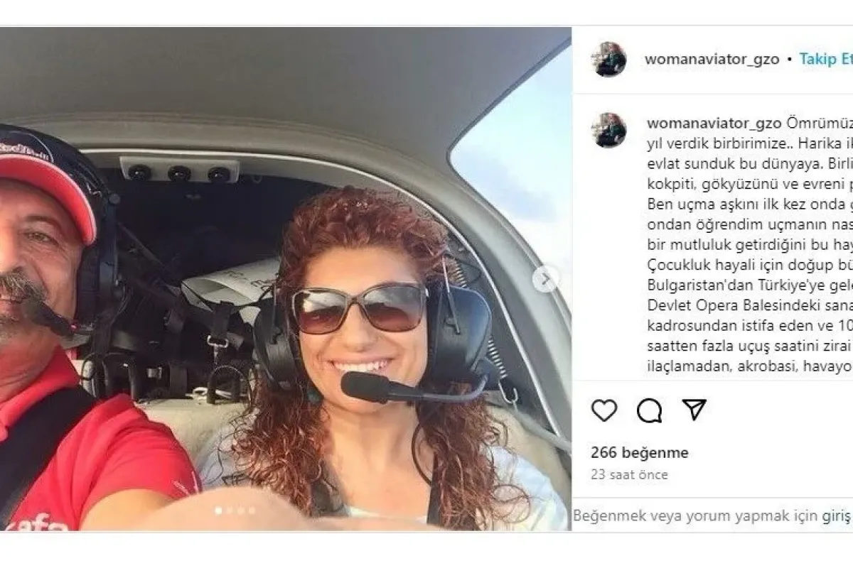 Ünal Aster’in pilot olan eski eşinden duygu dolu veda