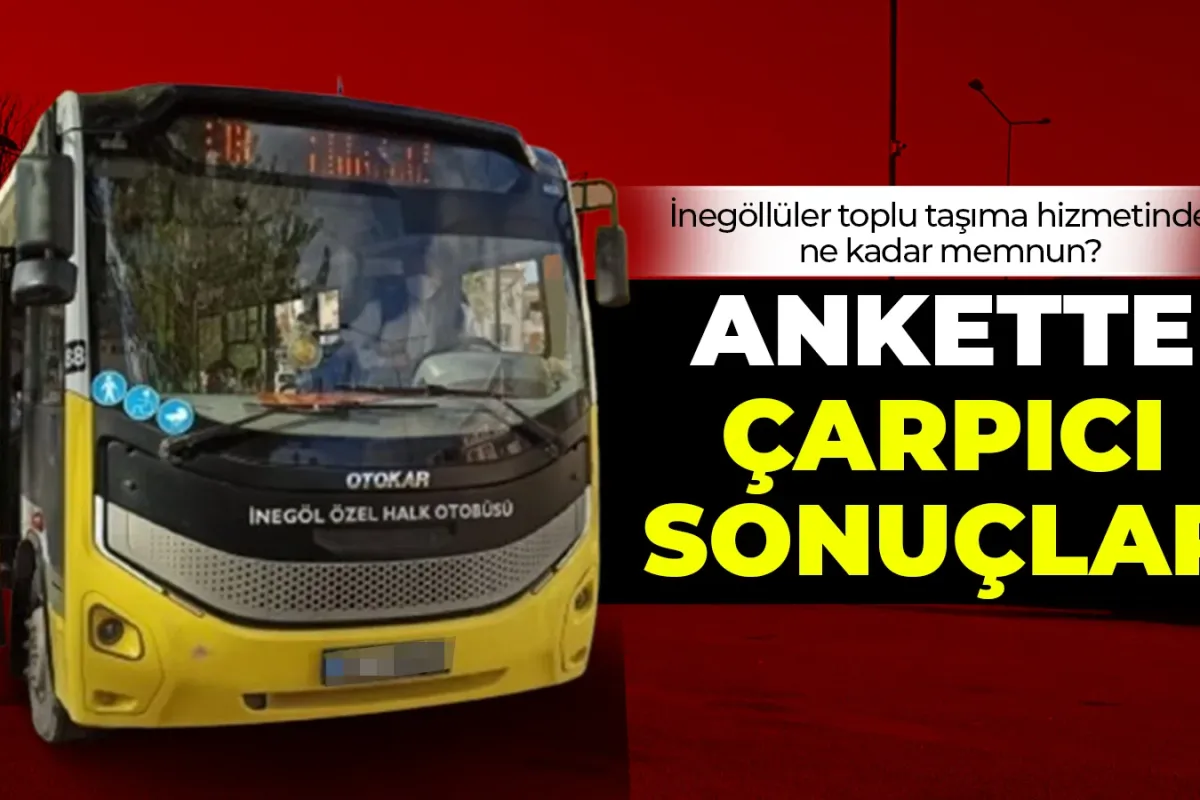 İnegöllüler toplu taşıma hizmetinden ne kadar memnun? Ankette çarpıcı sonuç
