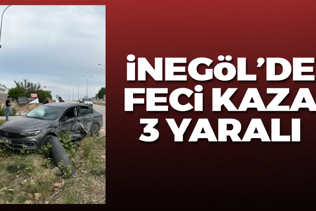 İnegöl'de feci kaza!