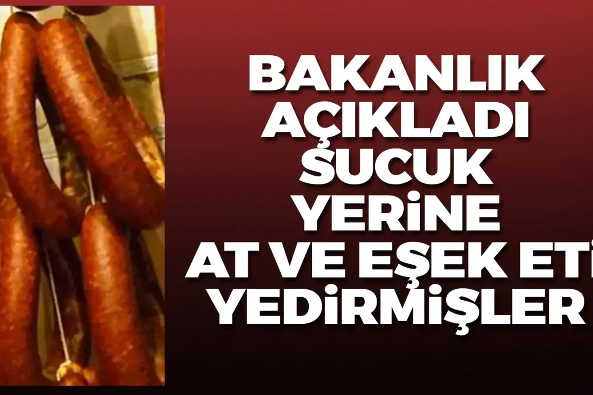 Sucuk yerine at ve eşek eti yedirmişler!