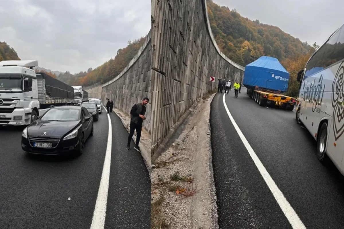 Mezitlerde yol trafiğe kapandı! Uzun araç kuyrukları oluştu