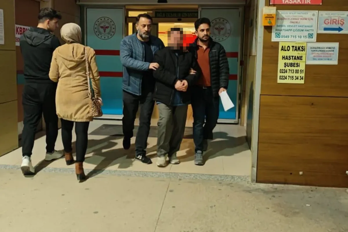 İnegöl'de çekiçli saldırgan tutuklandı
