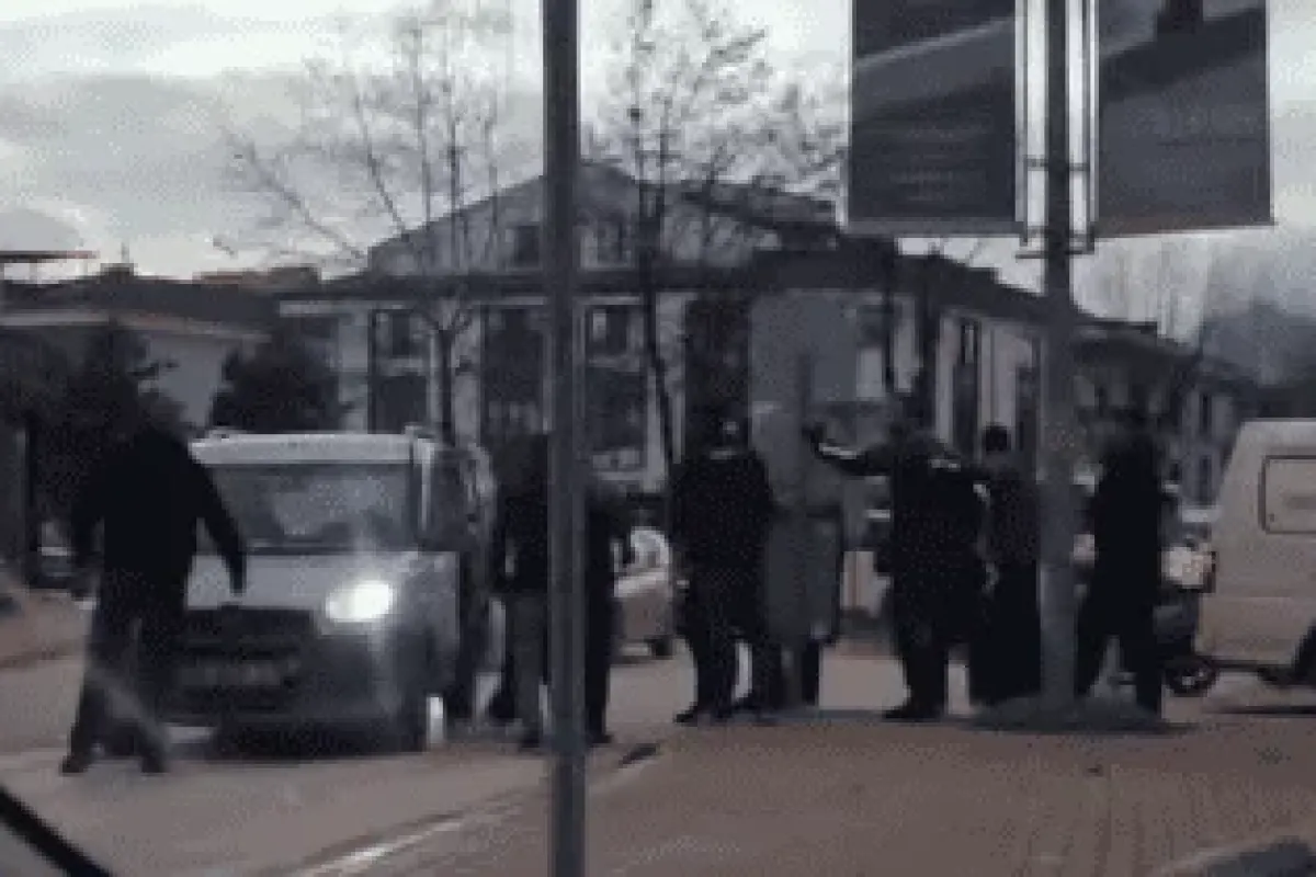 İnegöl’de trafikte yol verme kavgası