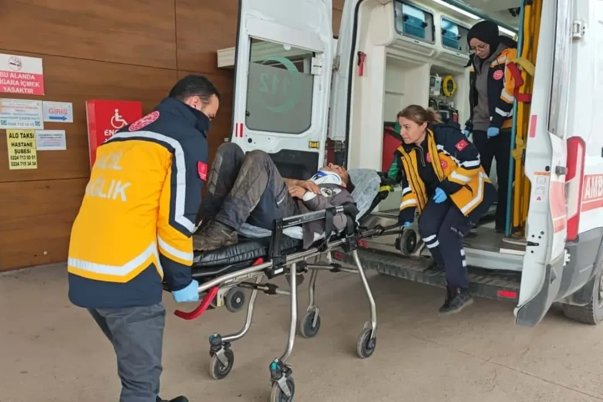 İnegöl'de talihsiz adam feci şekilde yaralandı!