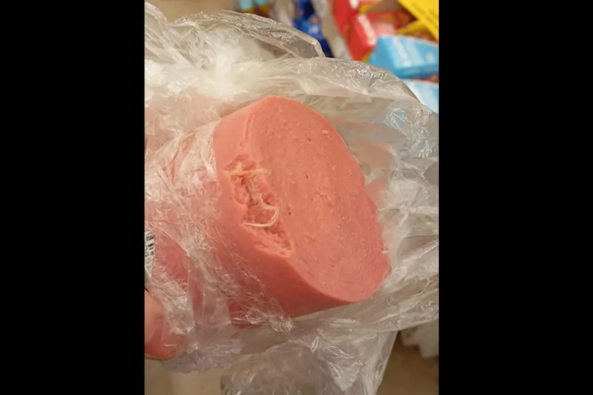 İnegöl'de salamın içinden çıkan şey mide bulandırdı!