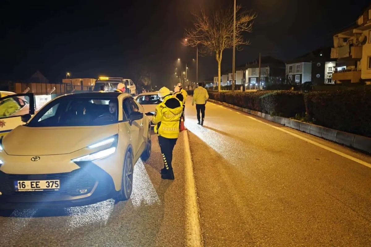 İnegöl’de çok sayıda araç kontrolden geçti