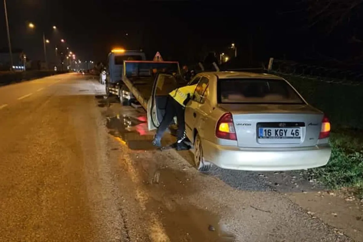Trafik Denetiminde Aracını Bırakıp Kaçtı!