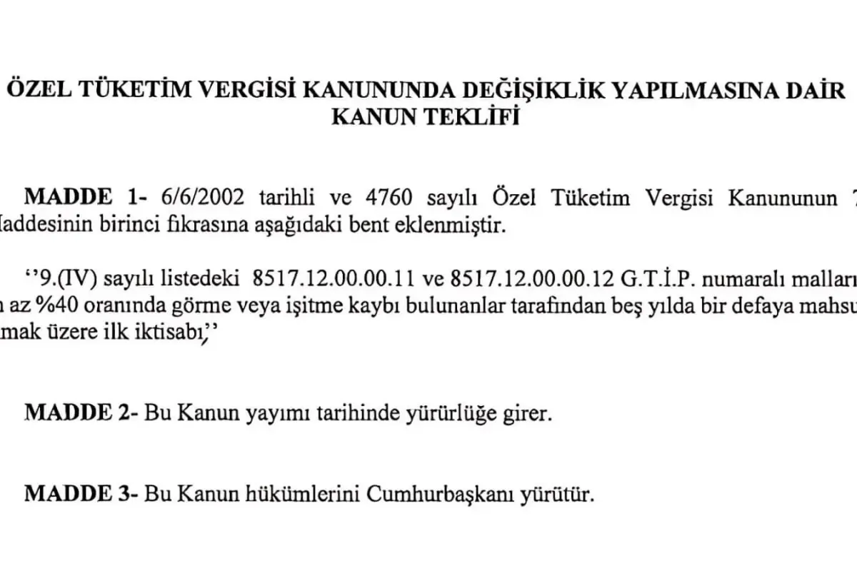 Görme ve İşitme Engellilere ÖTV'siz Telefon Müjdesi!