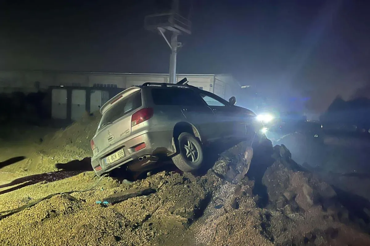 Kapalı yolda çamura saplandı, 45 bin TL ceza yedi