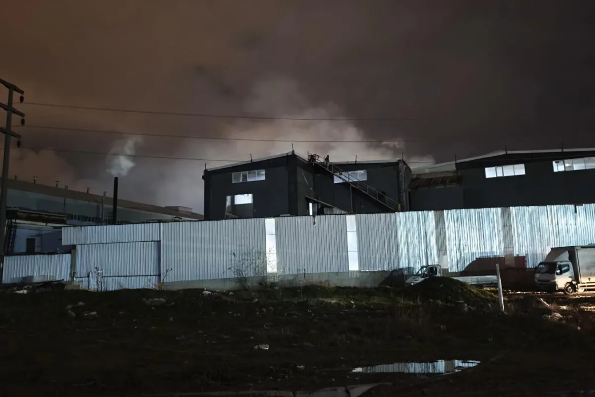 Organize Sanayi Bölgesi'nde Yükselen Duman Korkuttu!