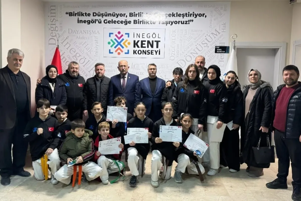 İnegöl Kent Konseyi, Budokaido Şampiyonu Sporcuları Ağırladı