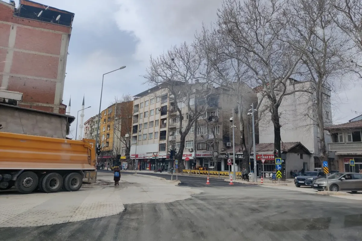 Hergelen Meydanı Asfalta kavuştu