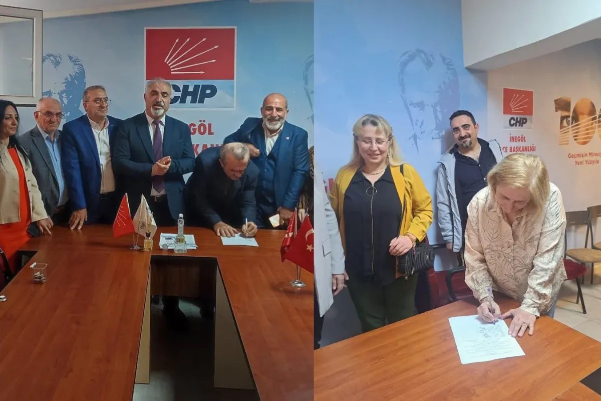 CHP İnegöl İlçe Teşkilatı imza kampanyası başlattı!