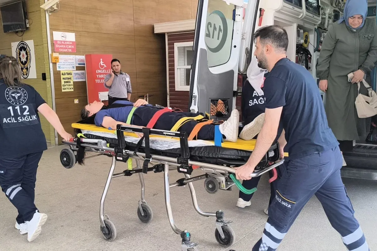 İnegöl'de depremden kaçarken acillik oldu!