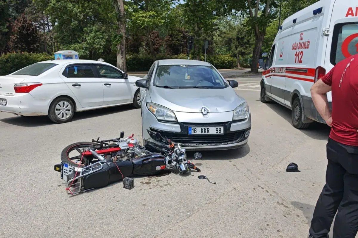 İnegöl'de panik anları! Vatandaş yardıma koştu