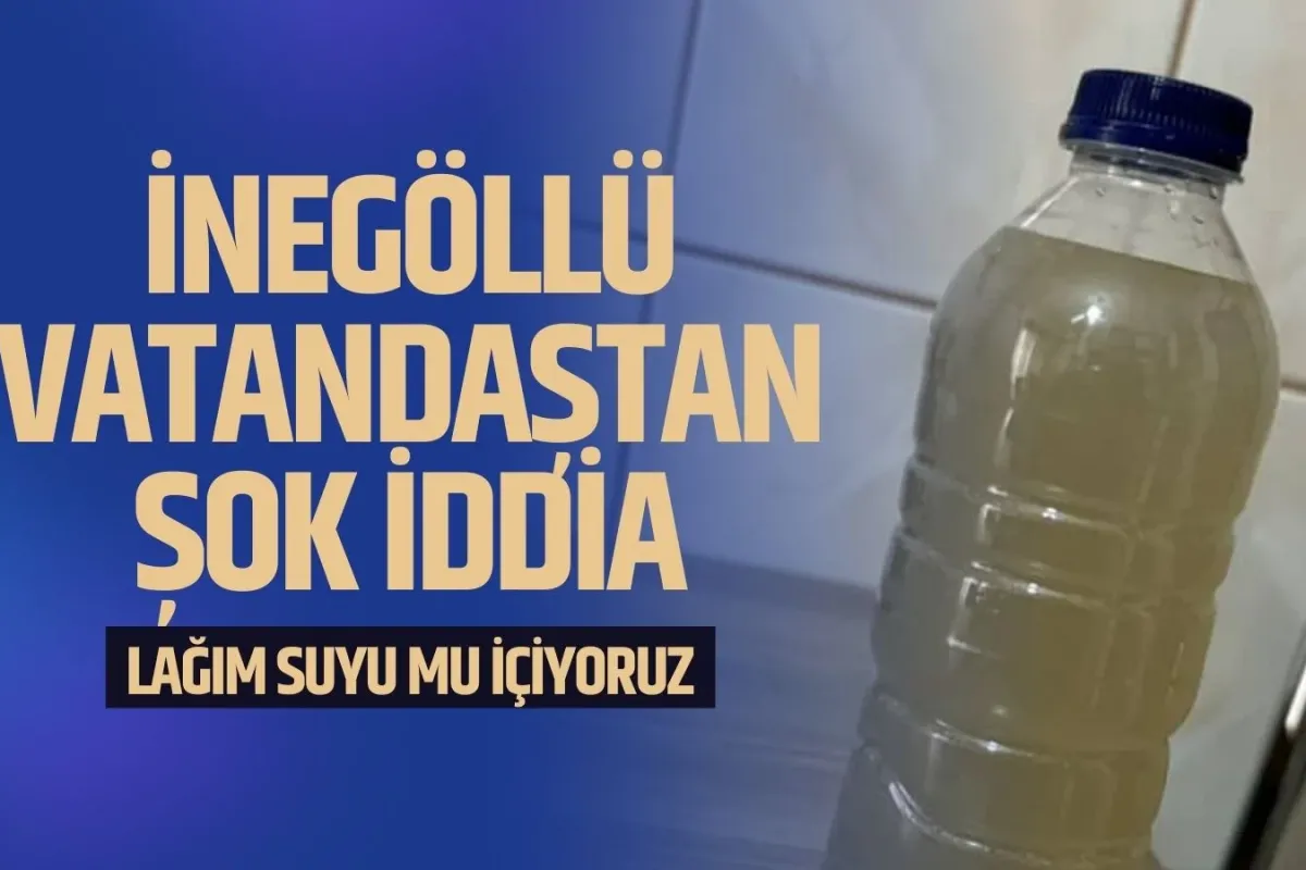 Lağım suyu mu içiyoruz? İnegöllü vatandaştan şok iddia
