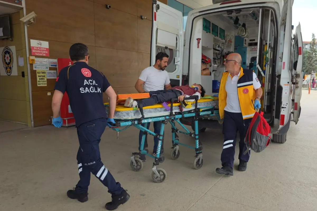 İnegöl'de okuldan çıkan çocuk hastanelik oldu!