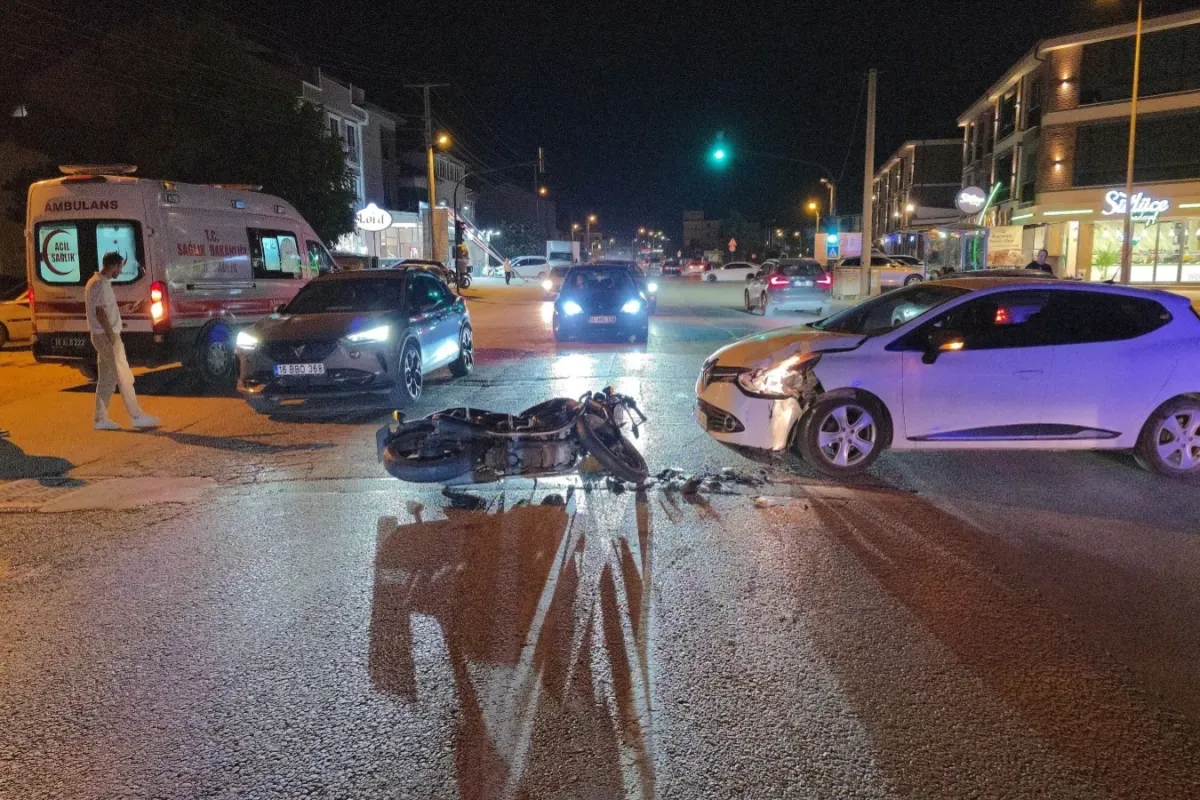İnegöl Kozluca Bulvarı’nda Trafik Kazası 1 Yaralı