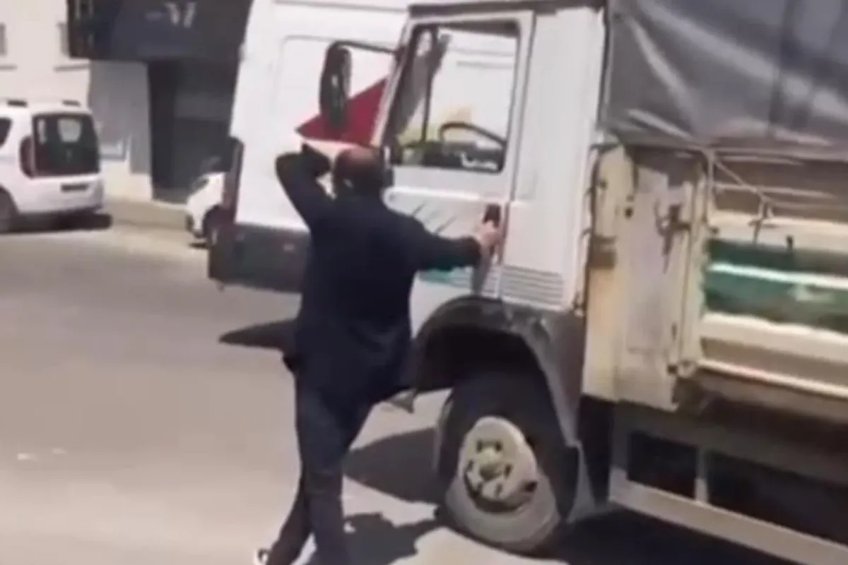 Çaldığı kamyonla kaza yapan kadın suçüstü yakalandı