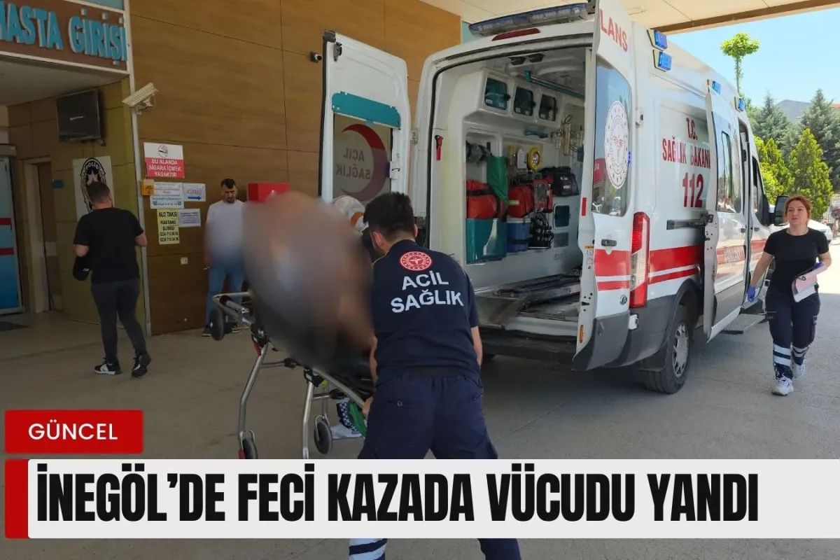 İnegöl'de Tamirhanede Feci Kaza