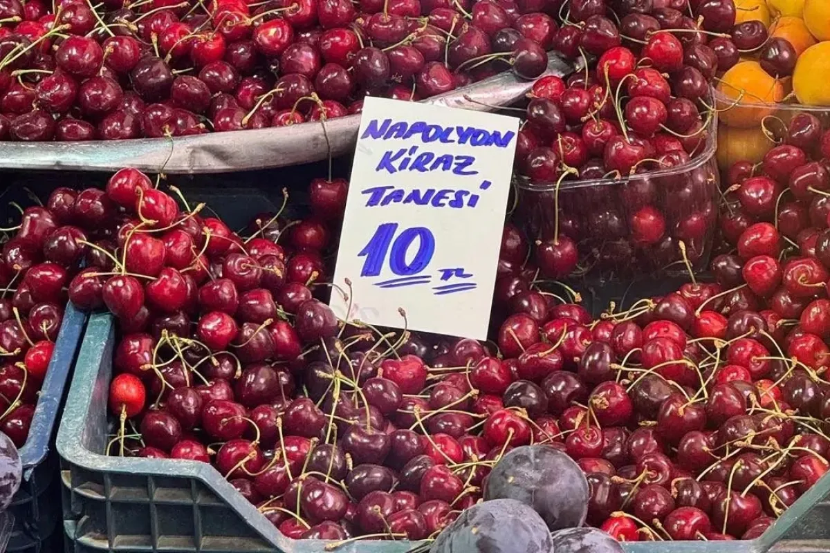 Kirazın fiyatını görenler büyük şok yaşıyor!