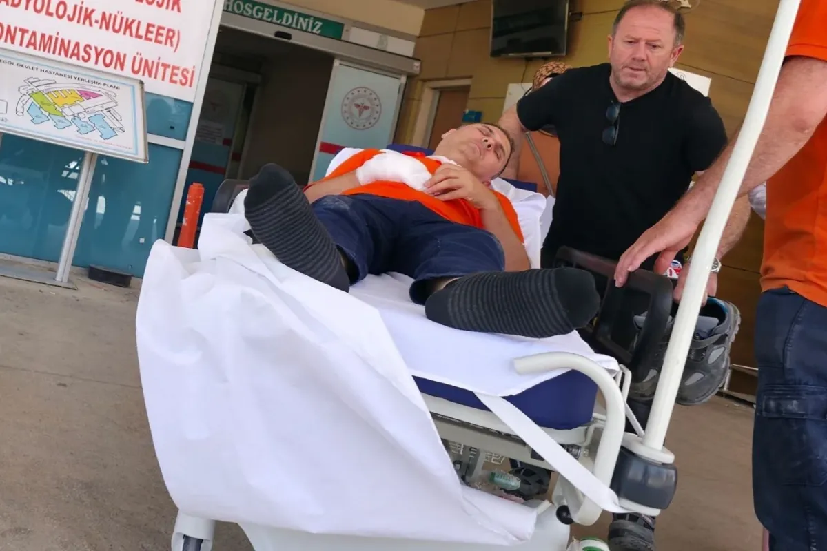 İnegöl'de talihsiz işçi ağır yaralandı!