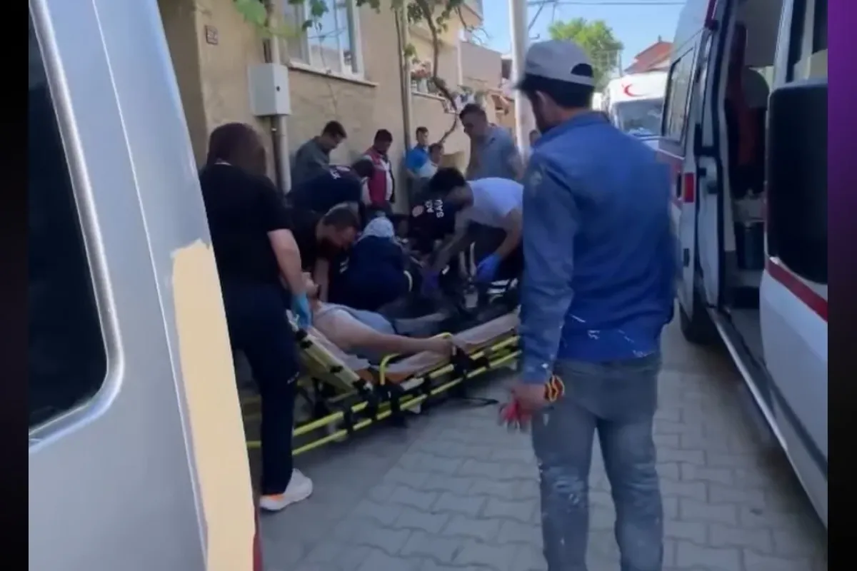 İnegöl'de faciadan dönüldü, doğalgaz borusu patladı