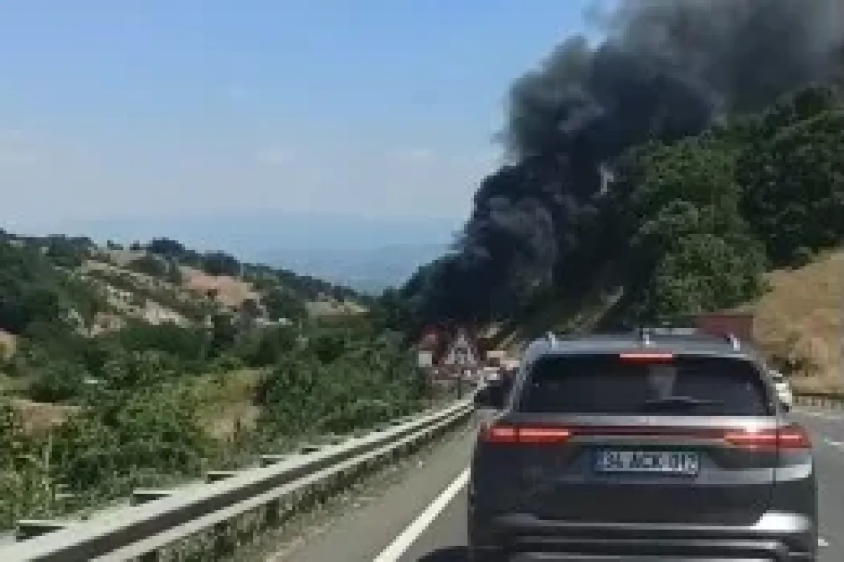 İnegöl'de alev alev yanmaya başladı