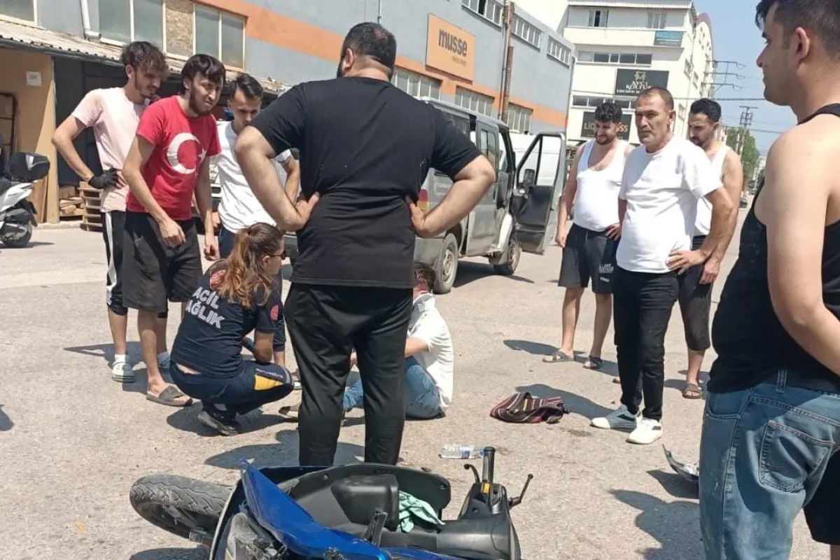 İnegöl'de gören yardıma koştu