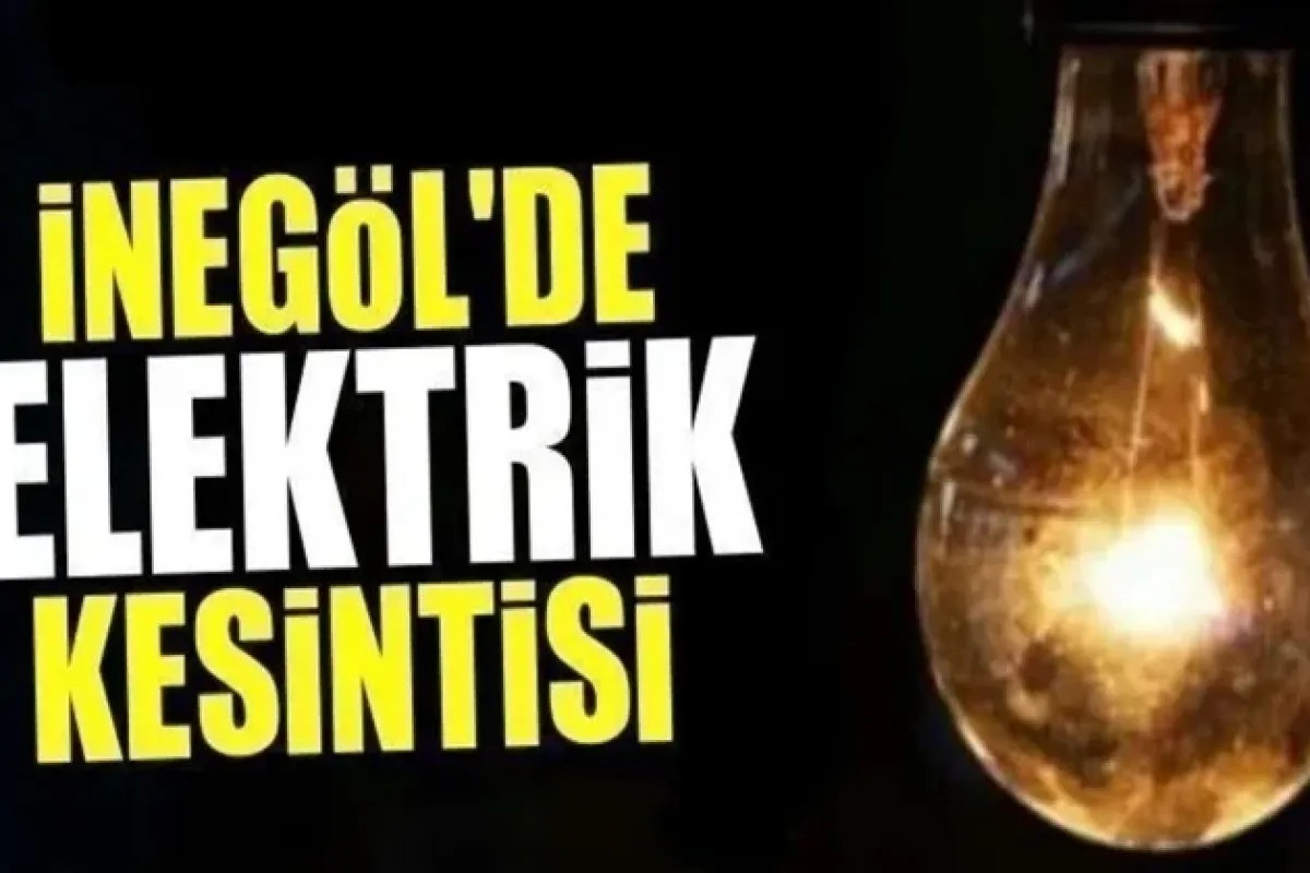 İnegöllüler dikkat! Kesinti var