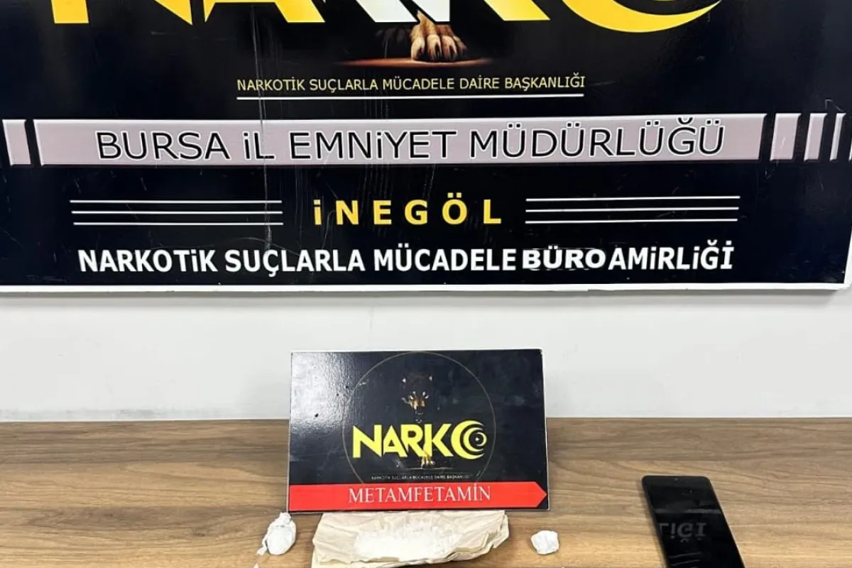 İnegöl'de aracını uyuşturucu yuvasına çevirmiş!