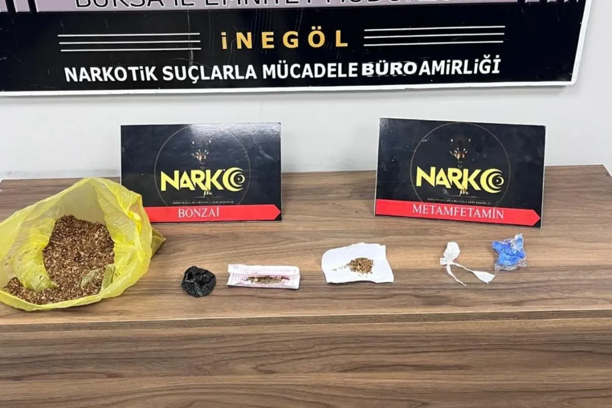 İnegöl'de işyerine uyuşturucu baskını!