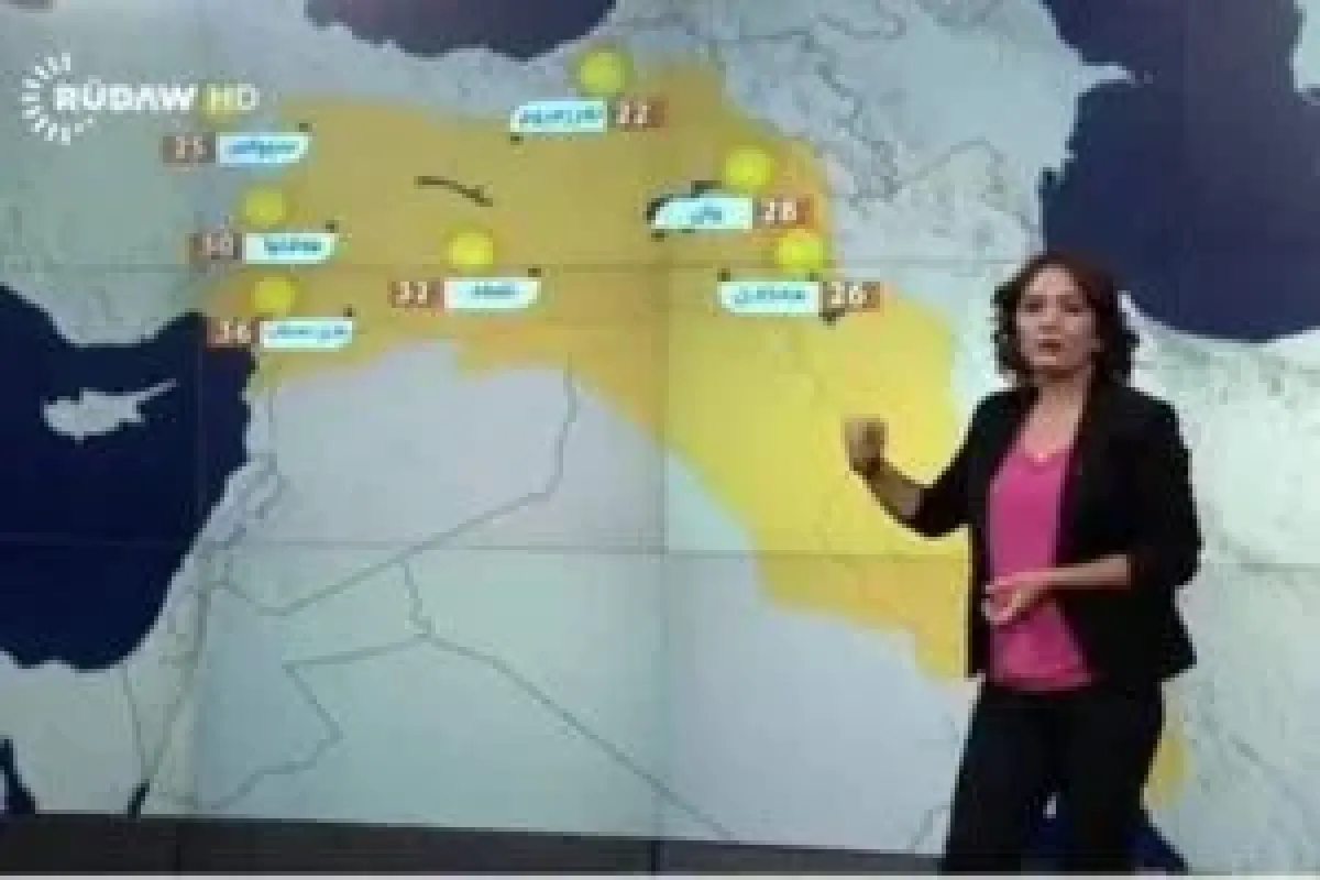 Kürdistan'da hava durumu böyle veriliyor