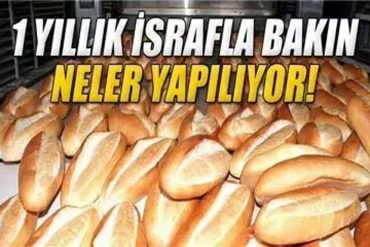 1Yıllık Ekmek ısrafı ile neler yapılabilir?